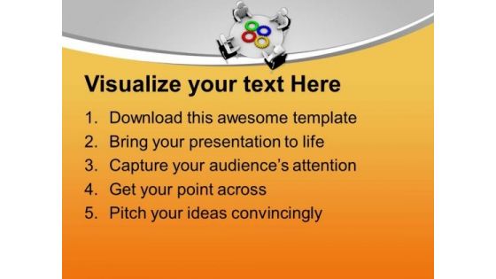 Meeting With Different Solution For A Problem PowerPoint Templates Ppt Backgrounds For Slides 0413