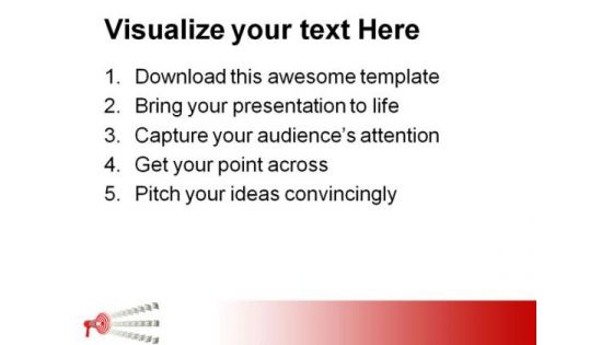 Megaphone And Dollars Money PowerPoint Themes And PowerPoint Slides 0711