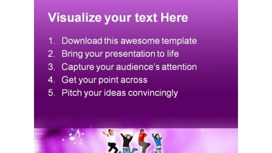 Melody Music PowerPoint Themes And PowerPoint Slides 0511