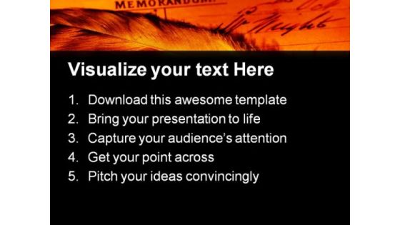 Memorandum Americana PowerPoint Themes And PowerPoint Slides 0711
