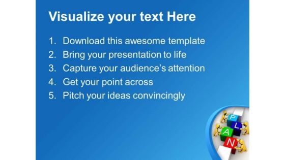 Men Assembling Puzzle Plan PowerPoint Templates Ppt Backgrounds For Slides 0713
