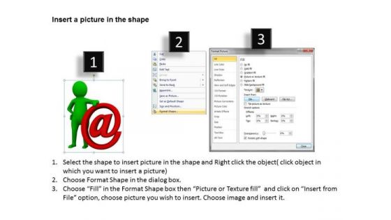 Men At Work Business As Usual 3d Man With Web Symbol PowerPoint Slides