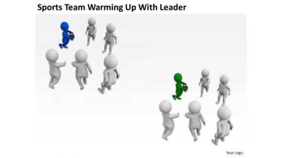 Men At Work Business As Usual Up With Leader PowerPoint Templates Ppt Backgrounds For Slides