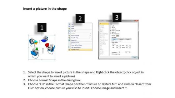 Men At Work Business As Usual With Pie Chart Growth PowerPoint Templates Ppt Backgrounds For Slides