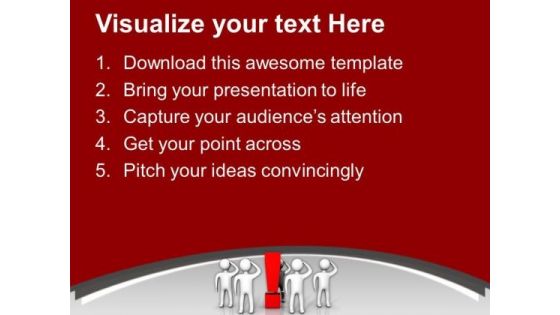 Men Confused Business Concept PowerPoint Templates Ppt Backgrounds For Slides 0313