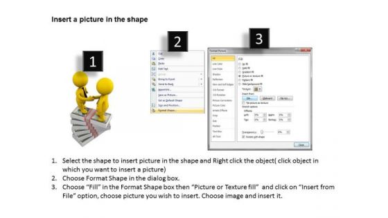 Men In Business 3d Handshake On Money PowerPoint Slides
