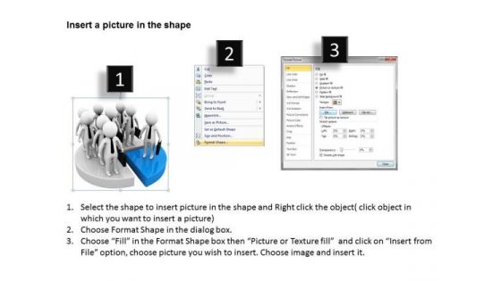 Men In Business On Financial Pie Chart Growth PowerPoint Templates Ppt Backgrounds For Slides