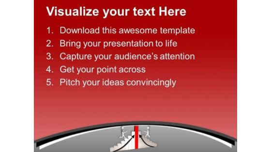 Men Running On Graph To Achieve Success PowerPoint Templates Ppt Backgrounds For Slides 0213