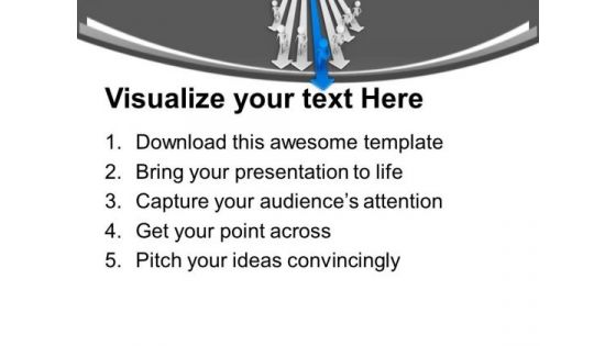 Men Running To Achieve Goal Leadership Concept PowerPoint Templates Ppt Backgrounds For Slides 0313