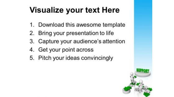 Men Trying To Get Support PowerPoint Templates Ppt Backgrounds For Slides 0713