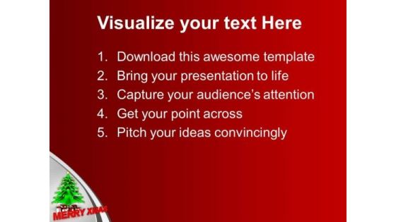 Merry Christmas Abstract PowerPoint Templates Ppt Backgrounds For Slides 0113