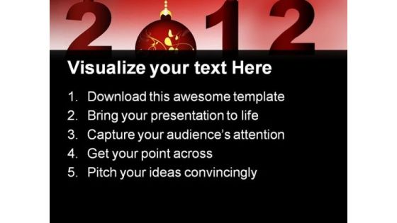 Merry Christmas And New Year Festival PowerPoint Templates And PowerPoint Backgrounds 1011