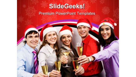 Merry Christmas Festival PowerPoint Templates And PowerPoint Backgrounds 0711