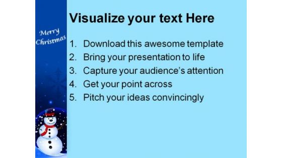 Merry Christmas Festival PowerPoint Themes And PowerPoint Slides 0911