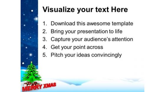 Merry Christmas With Santa Claus Holidays PowerPoint Templates Ppt Backgrounds For Slides 1112