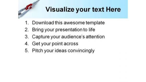 Metal Chain Industrial PowerPoint Themes And PowerPoint Slides 0711