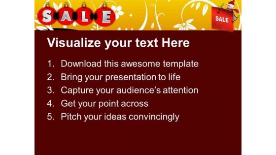 Metallic Balls With Sale Shopping PowerPoint Templates Ppt Backgrounds For Slides 1112