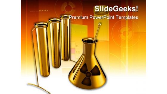 Metallic Test Tubes Science PowerPoint Backgrounds And Templates 1210