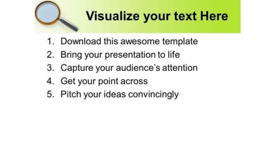 Mgnify The Issuses In Business PowerPoint Templates Ppt Backgrounds For Slides 0513