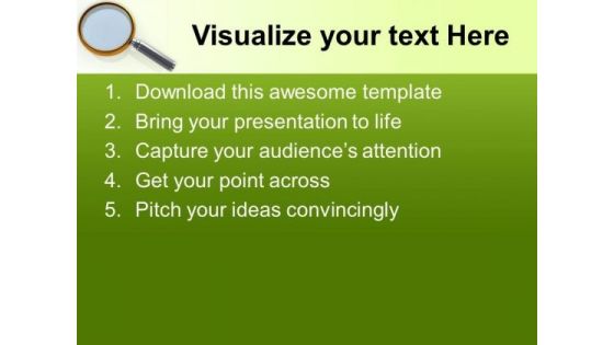 Mgnify The Issuses In Business PowerPoint Templates Ppt Backgrounds For Slides 0513