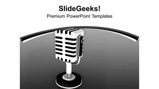 Microphones For Communication PowerPoint Templates Ppt Backgrounds For Slides 0413 Microphones For Communication PowerPoint Templates Ppt Backgrounds For Slides 0413
