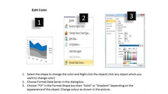 Microsoft Excel Data Analysis 3d Area Chart Showimg Change In Values PowerPoint Templates