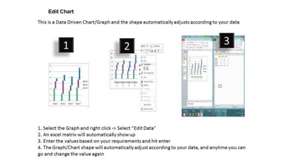 Microsoft Excel Data Analysis Bar Chart To Compare Quantities PowerPoint Templates