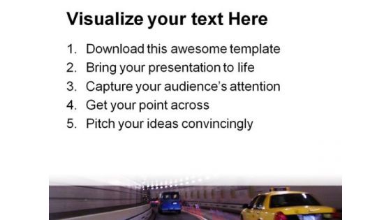 Midtown Tunnel Travel PowerPoint Templates And PowerPoint Backgrounds 0611