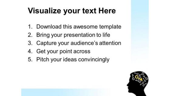 Mind Find The Right Key Business PowerPoint Templates And PowerPoint Themes 0512