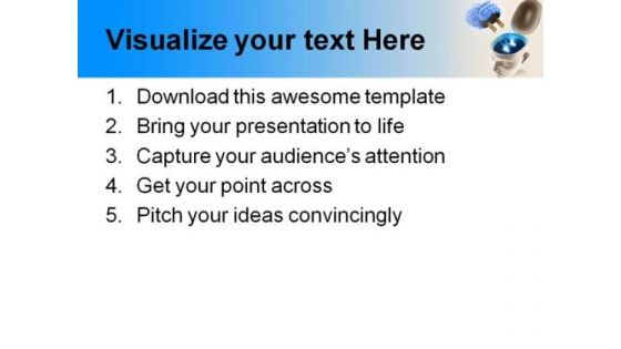 Mind On Off Science PowerPoint Template 0610