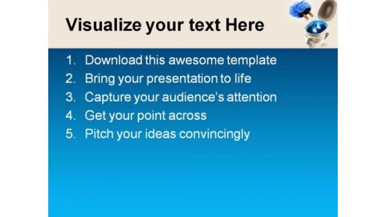 Mind On Off Science PowerPoint Template 0610