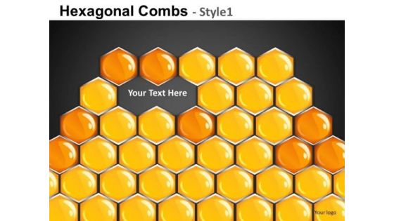 Missing Piece Hexagon Comb PowerPoint Slides Editable Ppt Templates