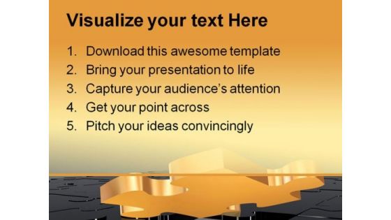 Missing Puzzle Business PowerPoint Template 0510