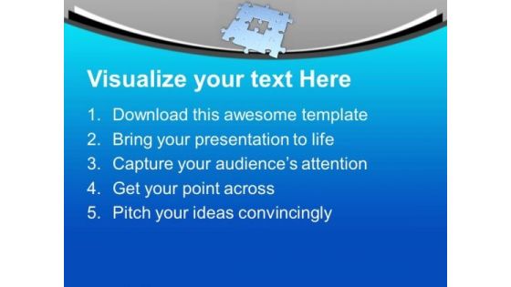 Missing Puzzle Piece Business Concept PowerPoint Templates Ppt Backgrounds For Slides 0513