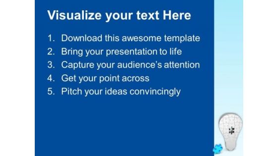 Missing Puzzle To Complete The Solution PowerPoint Templates Ppt Backgrounds For Slides 0413