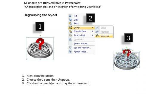 Missing Solution Circular Maze PowerPoint Templates And Editable Ppt Slides Maze