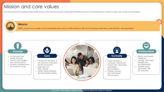 Mission And Core Values Engineering Solution Provider Company Profile CP SS V
