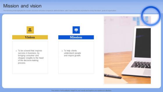 Mission And Vision Data Analytics Company Outline Icons PDF Mission And Vision Data Analytics Company Outline Icons PDF