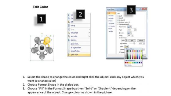 Mixed Circular Process 5 Stages Operation Ppt Business Plan PowerPoint Templates