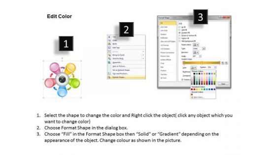 Mixed Circular Process 5 Stages Operation Ppt Business Planning Tools PowerPoint Slides