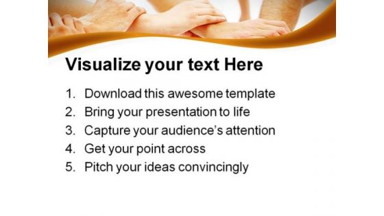 Mixed Hands Linked Handshake PowerPoint Themes And PowerPoint Slides 0711