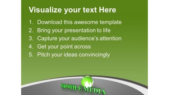 Mobile Media Is New Era Of Technology PowerPoint Templates Ppt Backgrounds For Slides 0713