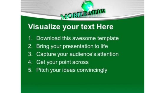 Moblie Is New Way Of Communication PowerPoint Templates Ppt Backgrounds For Slides 0413