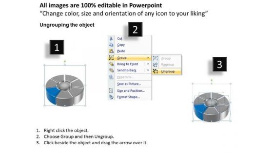 Model With Pie Donut Diagram 7 Stages Business Plan For PowerPoint Templates