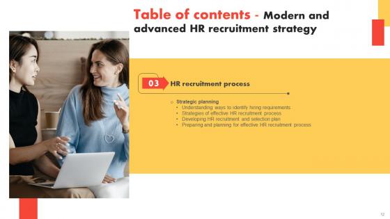 Modern And Advanced HR Recruitment Strategy Ppt Powerpoint Presentation Complete Deck With Slides