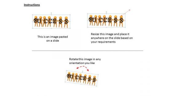 Modern Marketing Concepts 3d Image Of Successful Team Character