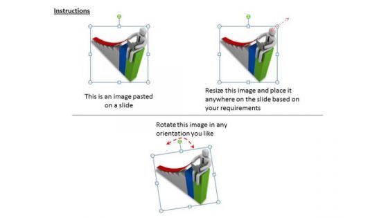 Modern Marketing Concepts 3d Man Bar Graph Business Statement
