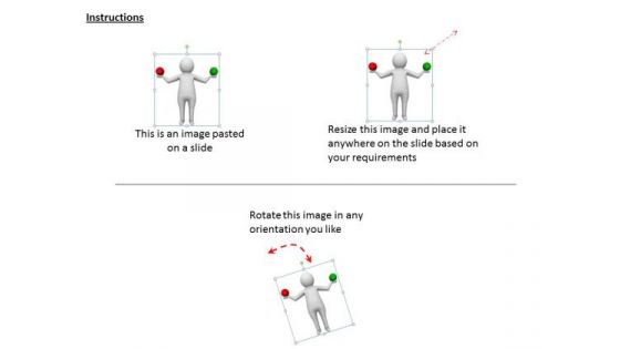 Modern Marketing Concepts 3d Man Making Balance Business Statement