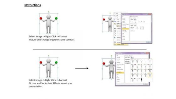 Modern Marketing Concepts 3d Man Making Balance Business Statement