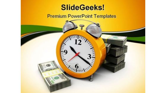 Money And Clock Future PowerPoint Templates And PowerPoint Backgrounds 0311